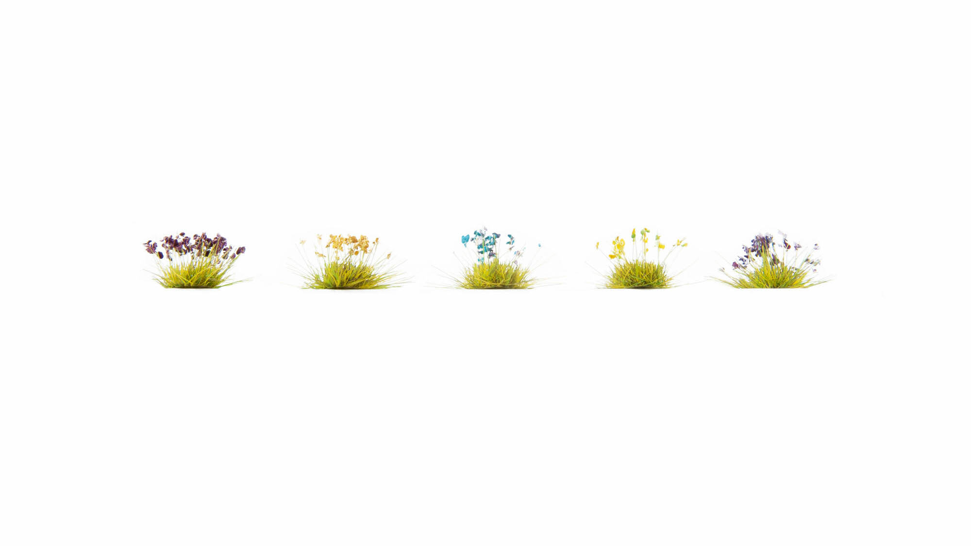 030-06800 - Blumen<br>rot, blau, gelb, pink, weiß (250 Stück)